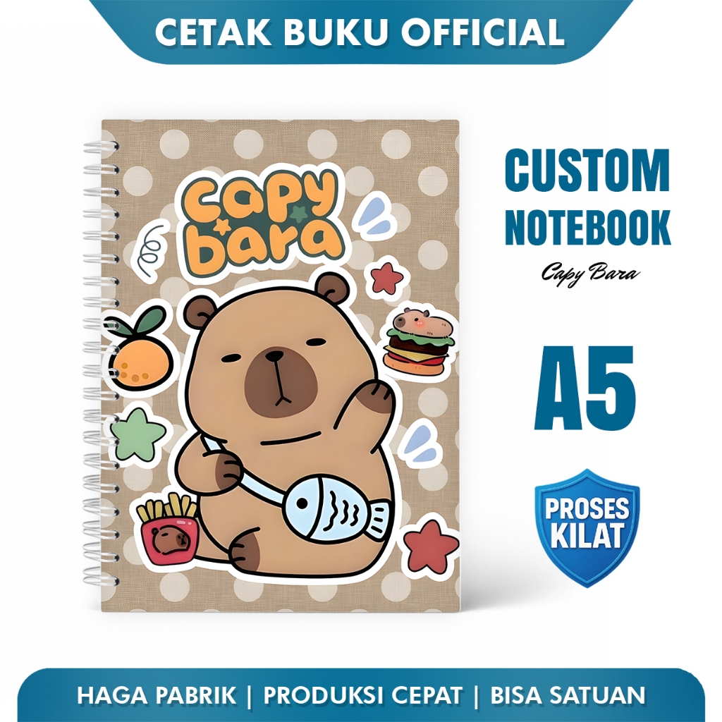 สมุดจดบันทึก A5 A6 แบบกําหนดเอง - Capy Bara