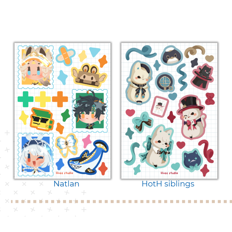 ลิลเซ | แผ่นสติ๊กเกอร์ Genshin Impact