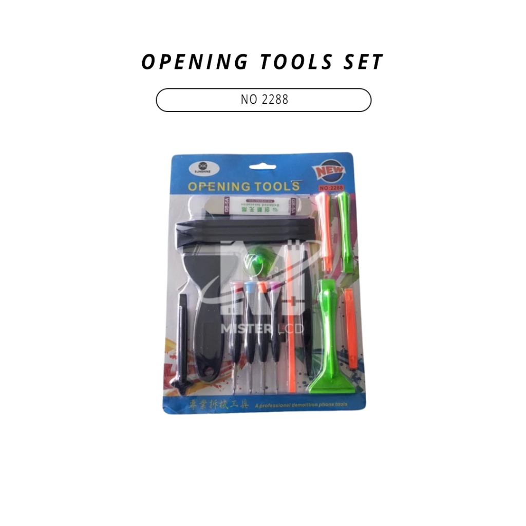 เครื่องมือเปิด/เครื่องมือเปิดหนึ่งชุดที่สมบูรณ์ไม่มี 2288