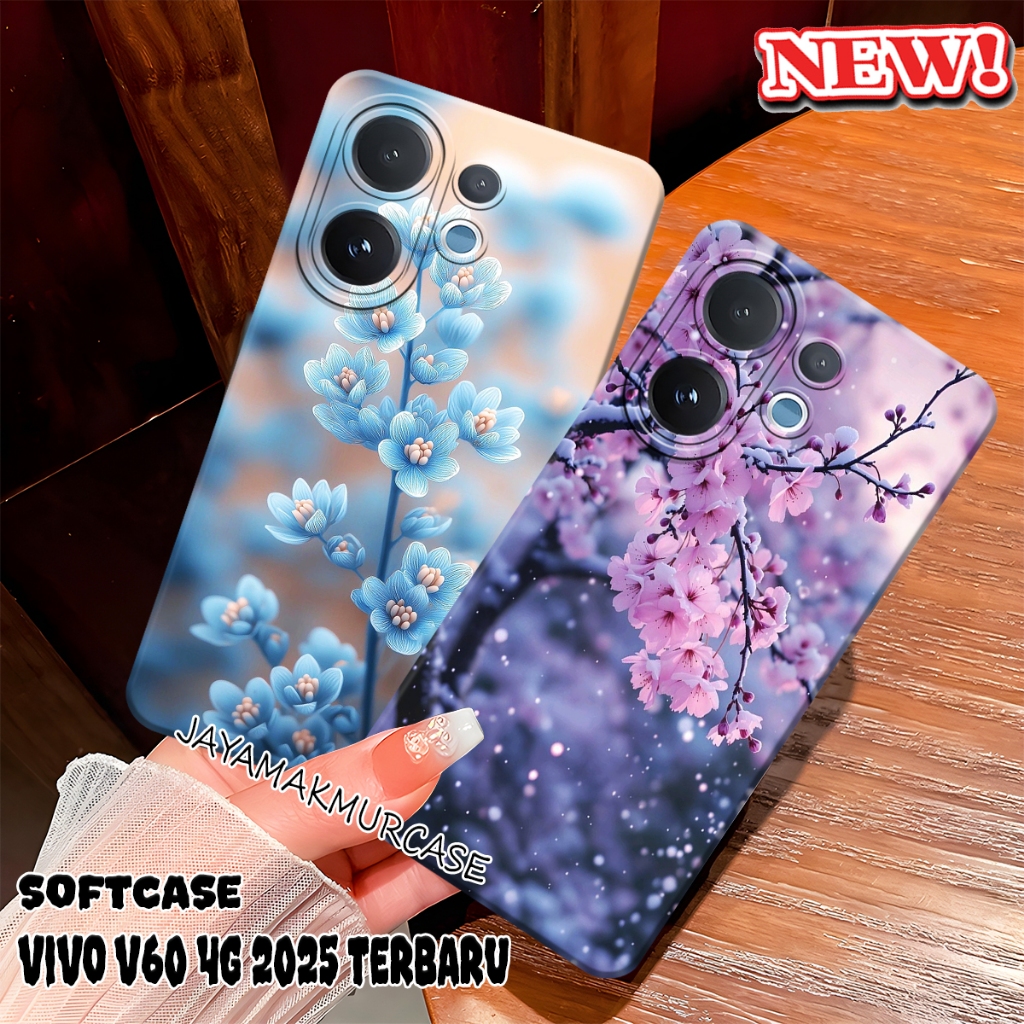 Softcase VIVO V60 - V50 - V40 - V30 - V30 PRO - V30SE - V40 PRO - V50 PRO Fashion Case Aesthetic Flo