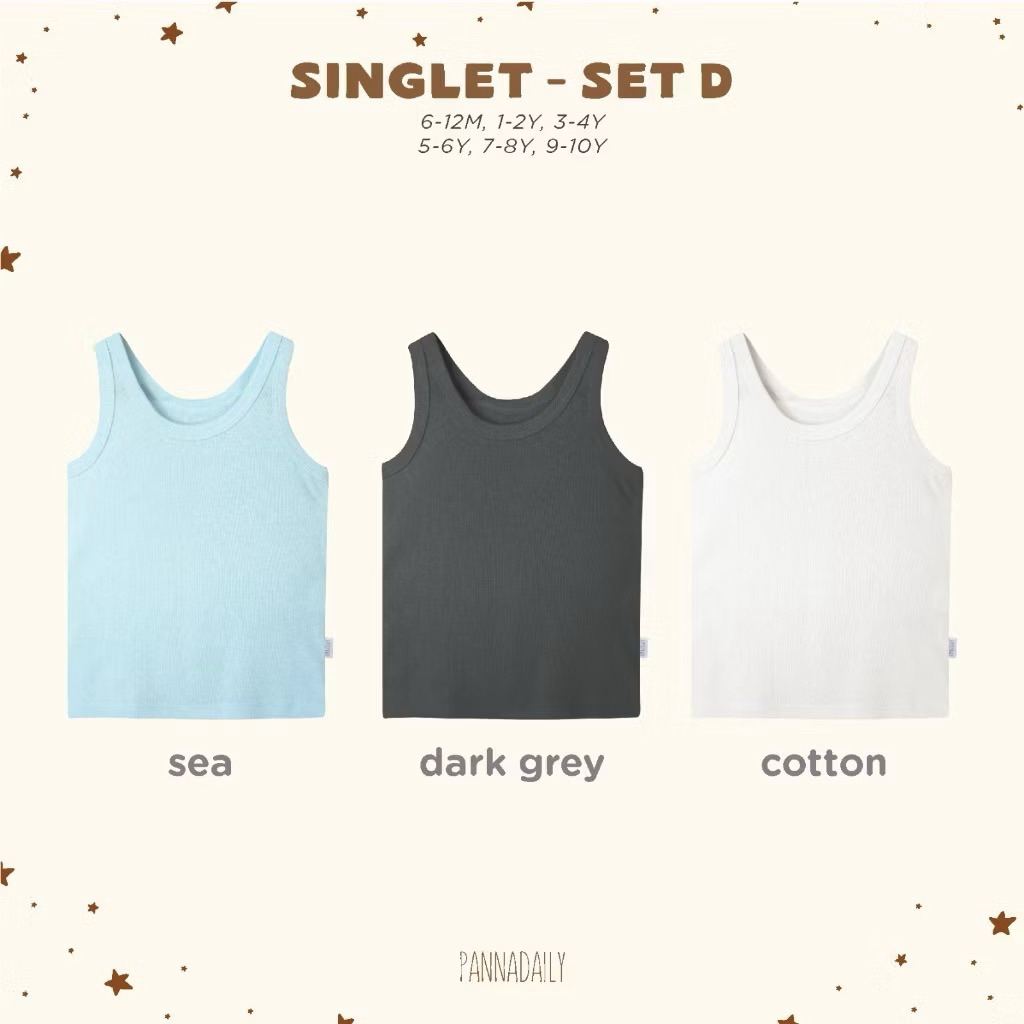 BOHOPNA - PANNADAILY - BANNA DAILY - BABY & BABY - SINGLET - BABY SINGLET - BOY SINGLET - BOY SINGLE