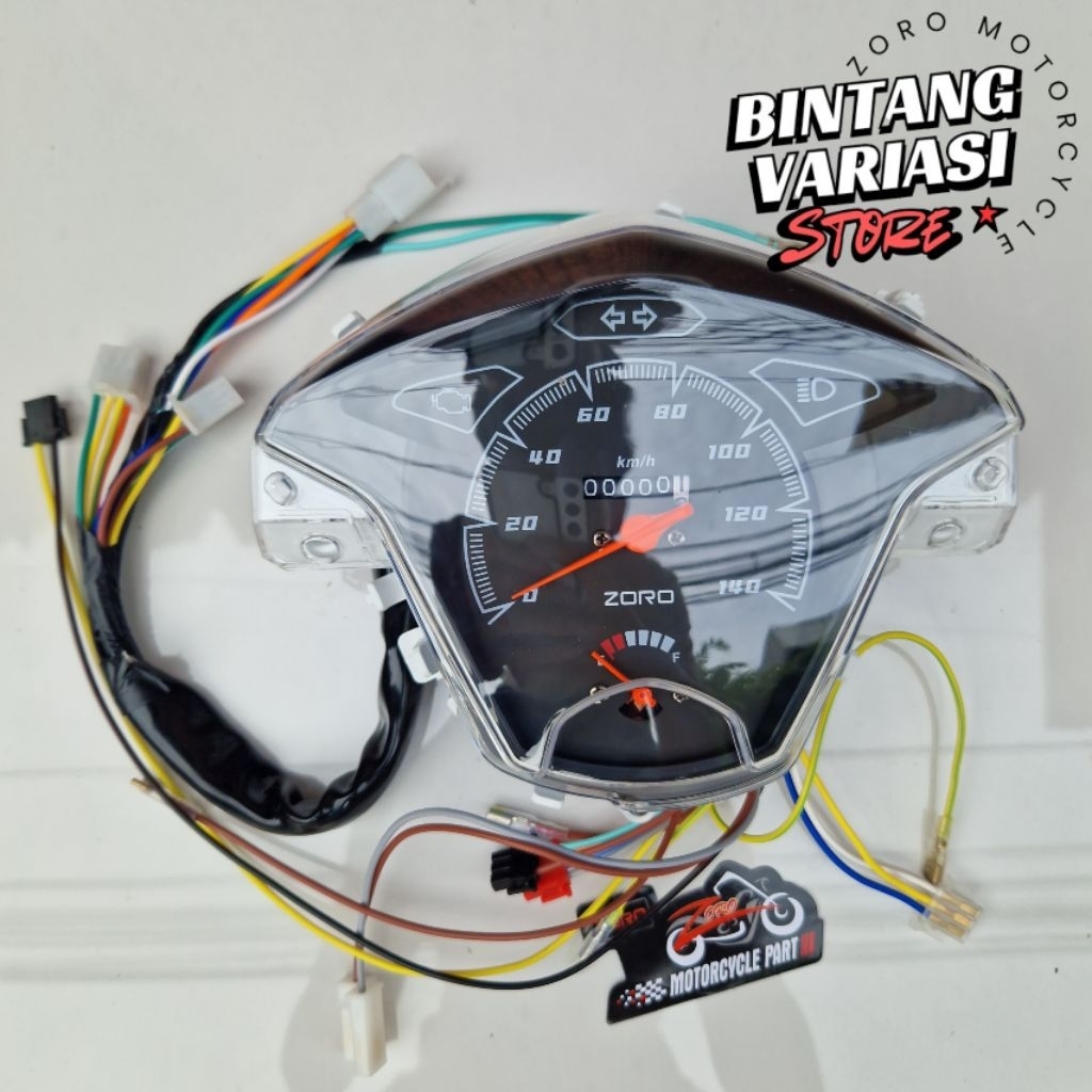 SPEEDOMETER KILOMETER มาตรฐาน COSTUME HONDA BEAT FI 2013-2015 CLEAR ZORO IMPORT