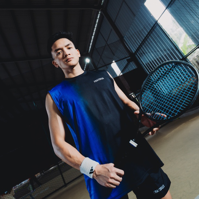 MERAH FRATIBUS - เสื้อเทนนิส Padel สีแดงและสีดําระดับพรีเมียม เย็นสบาย เสื้อกล้ามสําหรับบุรุษและสตรี