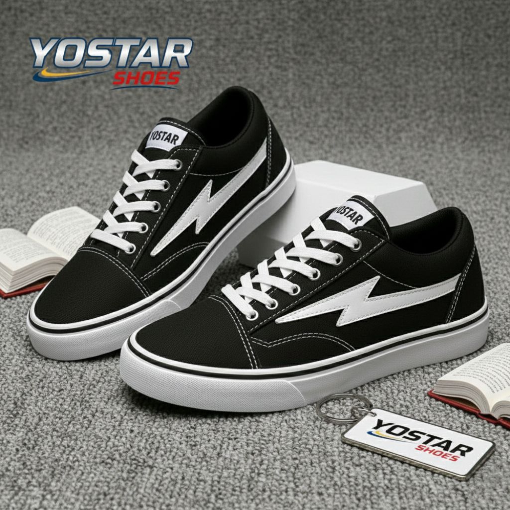 Yostar รองเท้า Flazz Lightning สําหรับผู้ชายและผู้หญิง รุ่นใหม่ล่าสุด ไซส์ 36-44 รองเท้าผ้าใบลําลอง
