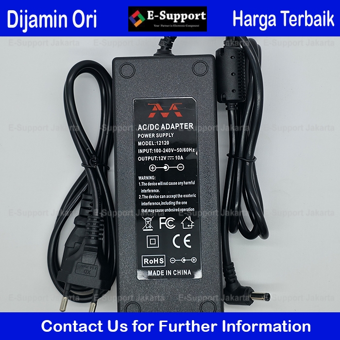 12V 10A VM Adapter Output 12V 10A Input 100-240V รับประกันเดิมราคาดีที่สุด