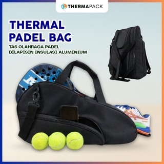 Thermapack Tas Padel Thermal Waterproof Perlindungan Suhu Raket Padel dengan lapisan Aluminium Foil