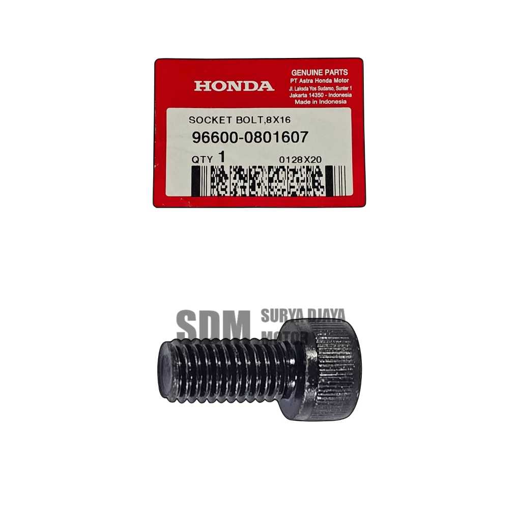 96600-0801607 กลอน 8X16 Honda CBR 150R K45A ahm