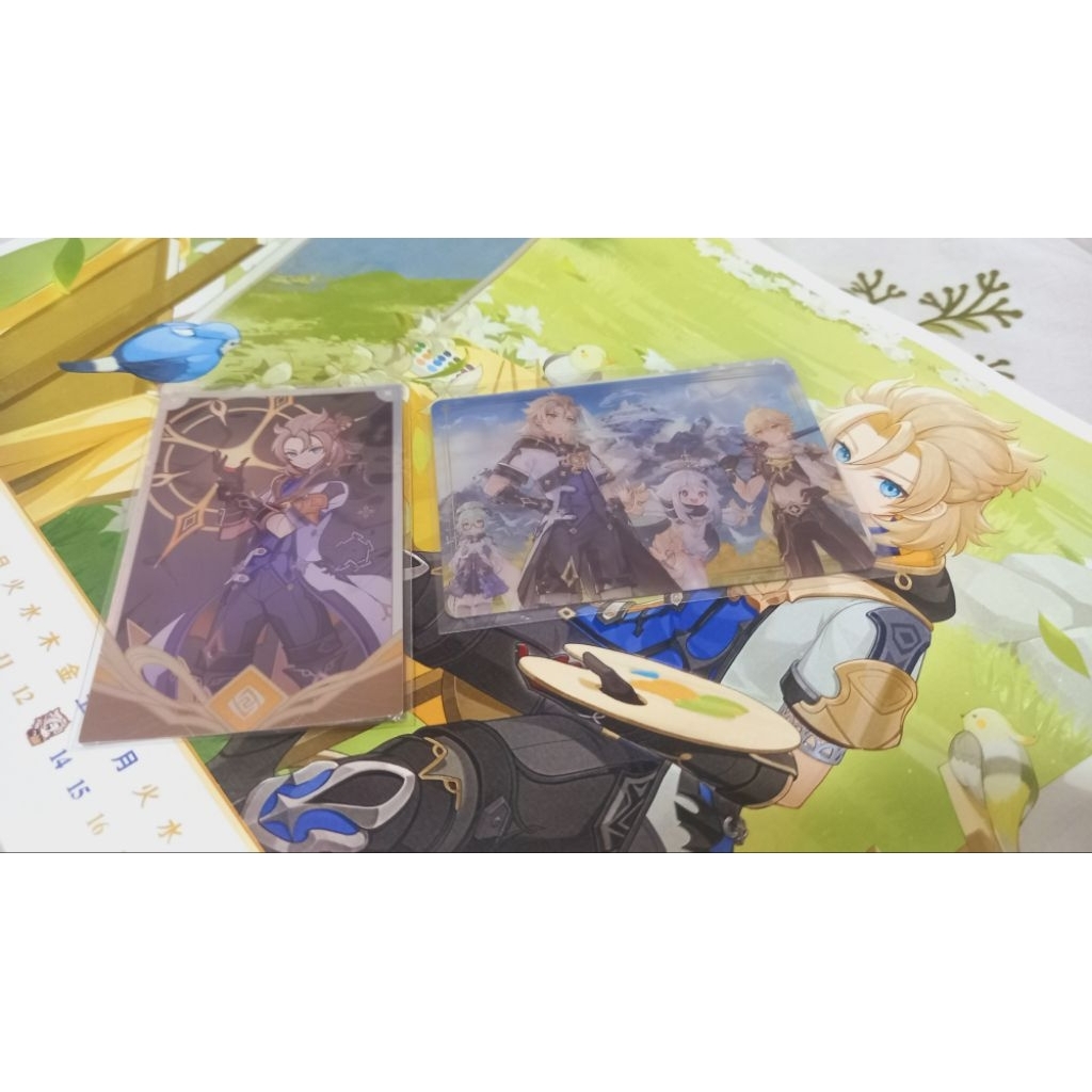 [READY] OFFICIAL Hoyoland KR Korea 2025 Genshin Impact Cafe Photocard Card PC TCG Albedo Bandai Meta