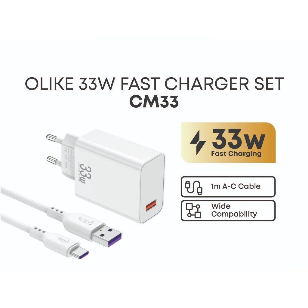 ชุดอะแดปเตอร์หัวชาร์จ Olike CM33 33W