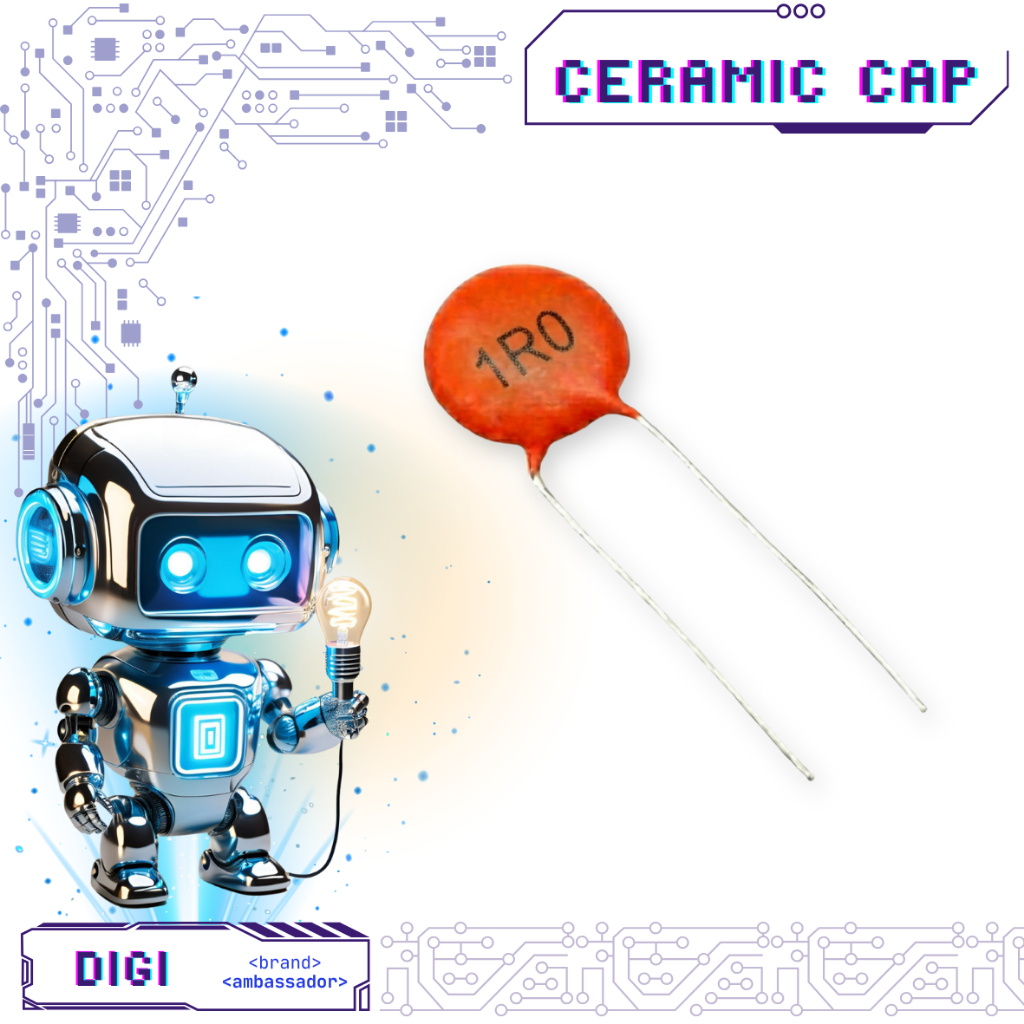 ตัวเก็บประจุเซรามิก 10 ชิ้น - 1 pF - 1R0 - Digibot