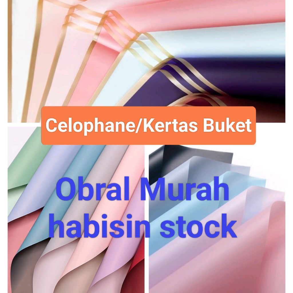 CELOPHANE PAPER BOUQUET FLOWER WRAPPING PAPER กันน้ํา