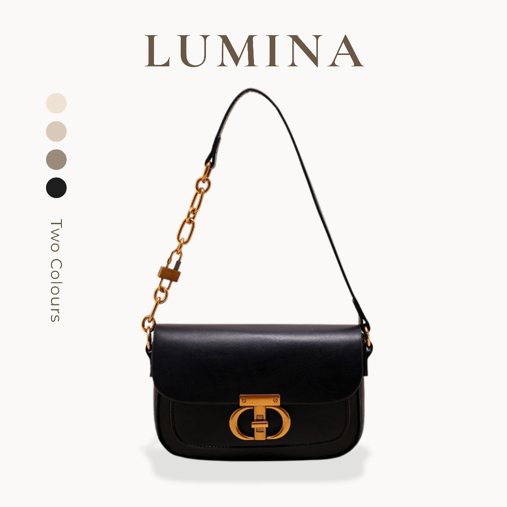 Lumina Fashion กระเป๋าสะพายไหล่ผู้หญิงสไตล์เกาหลีนําเข้าระดับพรีเมียมล่าสุดกระเป๋าปาร์ตี้อินเทรนด์ S