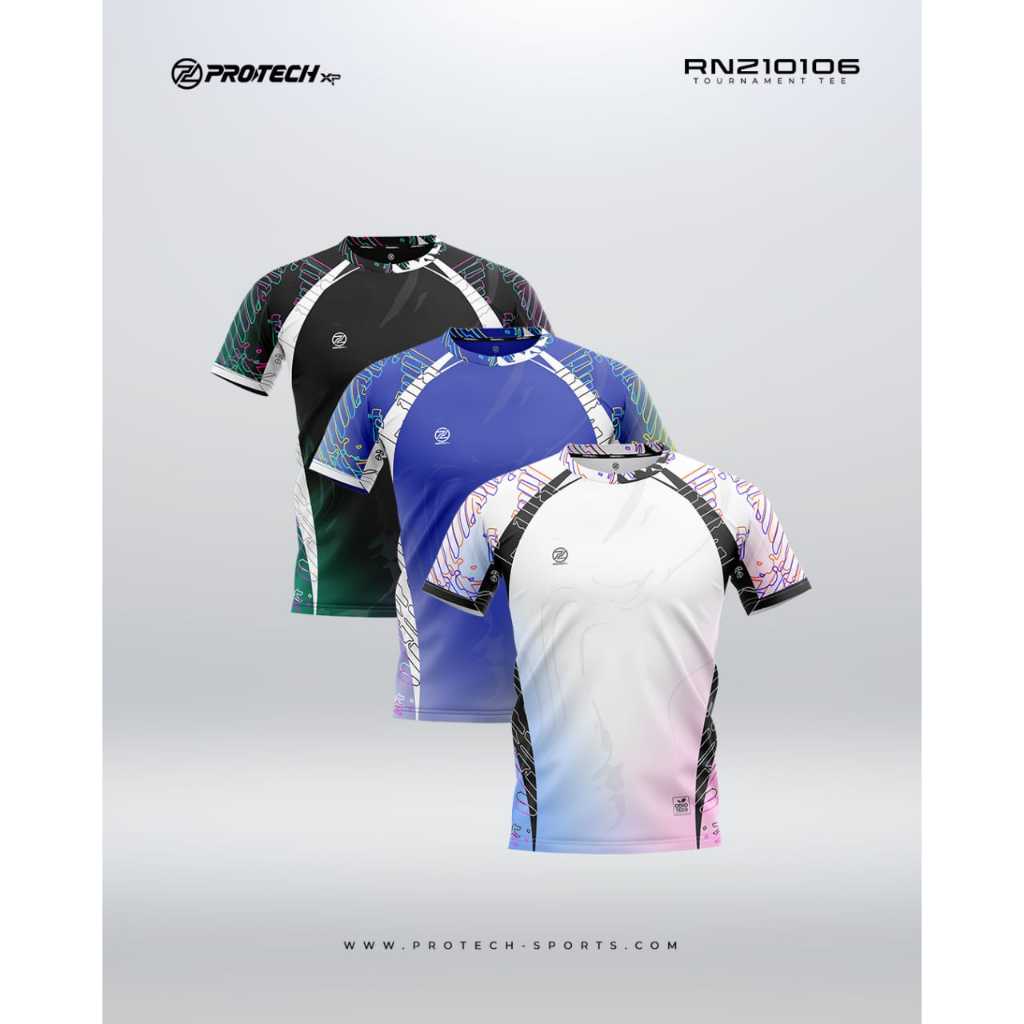 PROTECH Badminton Dry Fit Tournament Jersey - RNZ10106M (Pickicleball/Tennis/Badminton/Pole/Gym/Life
