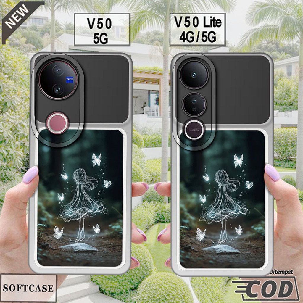 เคส VIVO V50 5G 2025 - เคส VIVO V50 LITE 4G/5G 2025 _เคสซิลิโคนสีดําใส ยืดหยุ่น ยืดหยุ่น ยืดหยุ่น ยื