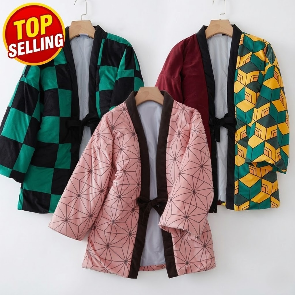 Haori Kimono Demon Slayer - Kimetsu no yaiba - วัสดุระดับพรีเมียมพิเศษ 4.4