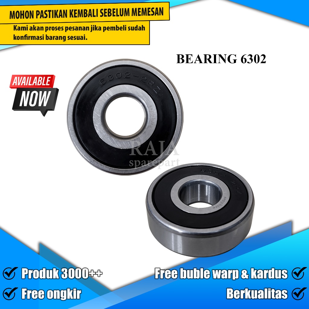 6302 BEARINGS / LAKER / LAHER BEARING 6302