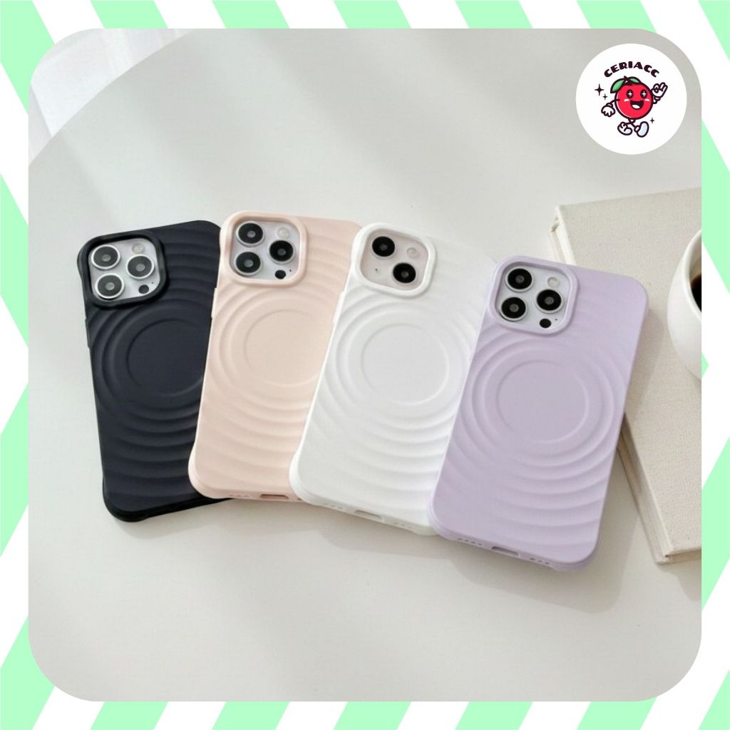 เคสแม่เหล็กซิลิโคนระลอกคลื่น iphone 17 pro max (6)