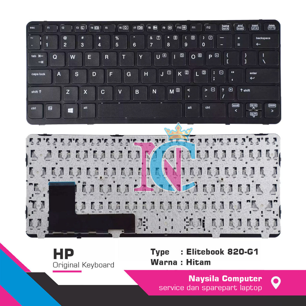 คีย์บอร์ด HP EliteBook 820 G1, 820 G2, 720 G1, 720 G2, 725 G2