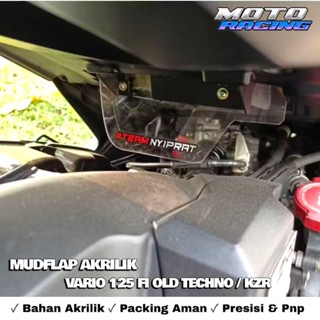 แผ่นกันโคลนอะคริลิคสําหรับ Vario 125 Old Techno Kzr หนา 4 มม…