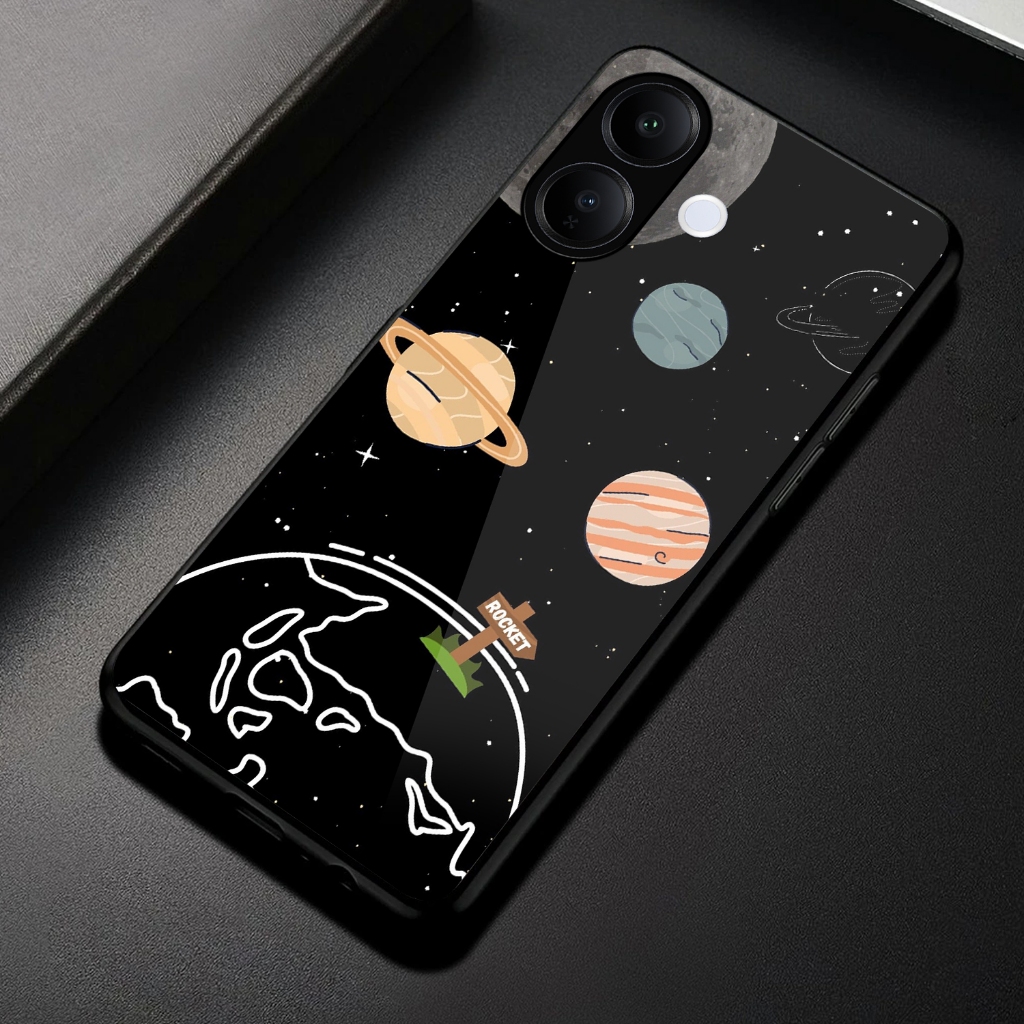 เคส HP SC12 สําหรับ VIVO V60 LITE - Seacase - Softcase Glass Kaca - Hardcase 2D Glossy New 2026 - Se