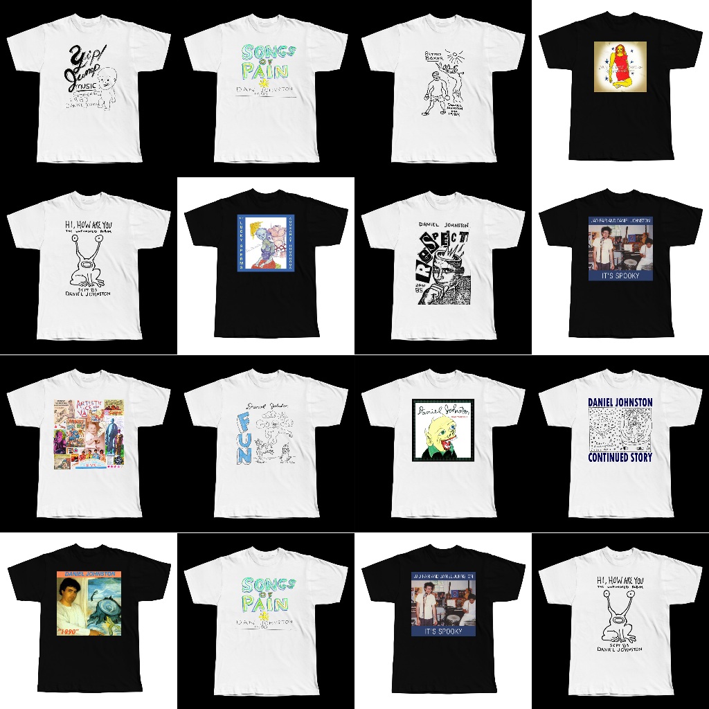 เสื้อยืด Daniel Johnston - DANIEL JOHNSTON ROCK BAND FOR - (CUSTOMIZED)