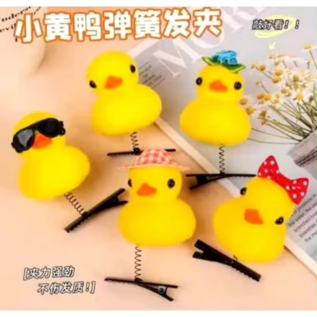 (CLIP) VIRAL DUCK HAIR CLIP DUCK TUING TUING PEAR HAIR CLIP