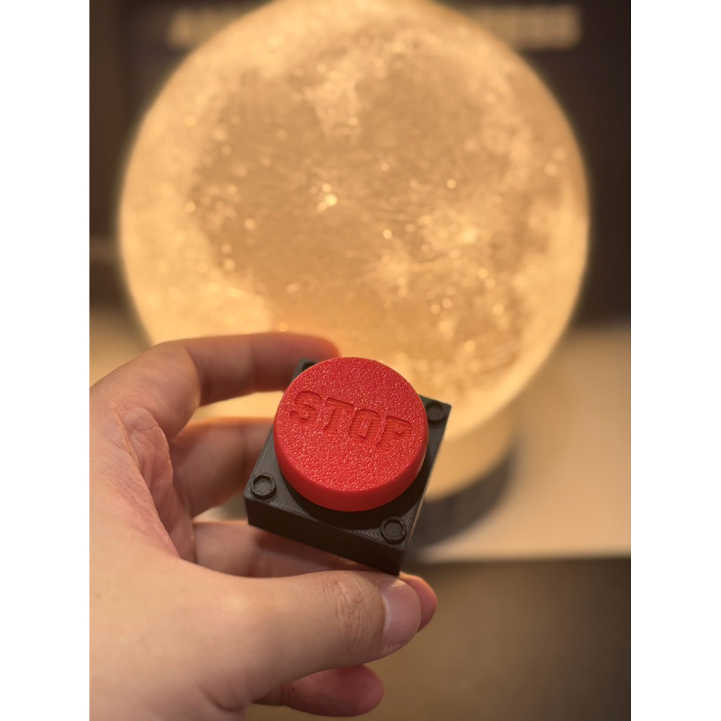 ปุ่มหยุดขนาดใหญ่ Fidget Clicker Dopamin Mechanical Keyboard Fidget Toy ASMR