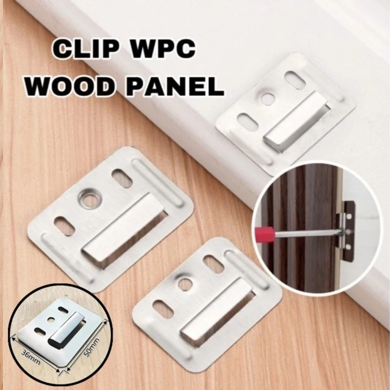 ANTI-RUST WPC PANEL CLIP / WPC WALLBOARD CLIP 36 X 50 MM ANTI-RUST STRONG BRACKET
