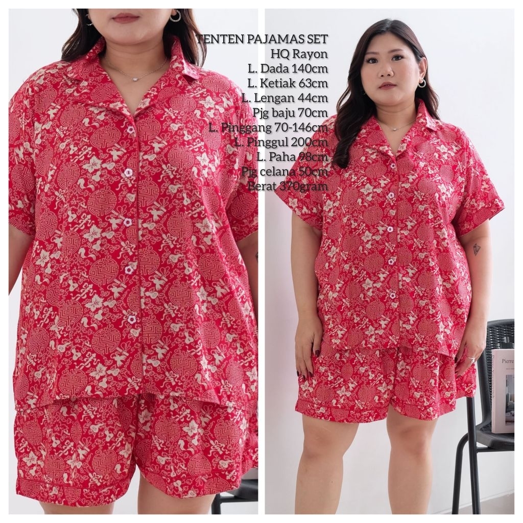 TENTEN PAJAMAS SET - ชุดจัมโบ้ PAJAMA ขนาดใหญ่ PAJAMA