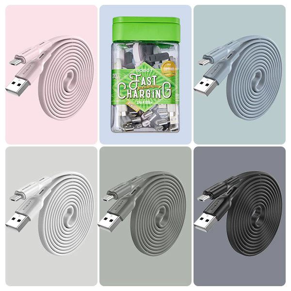 (RETAIL PERPCS) ROBOT RGM100S DATA CABLE RGM100 CHARGER CABLE ROBOT RGM100S MICRO CHARGER CABLE