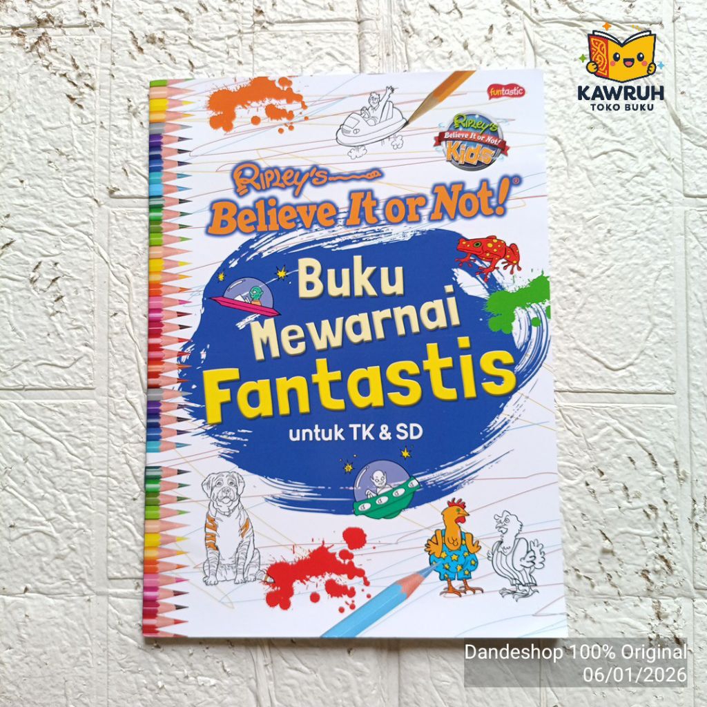 เชื่อมันของ Ripley หรือไม่! สมุดระบายสีมหัศจรรย์สําหรับโรงเรียนอนุบาลและประถมศึกษา - หนังสือกิจกรรมส