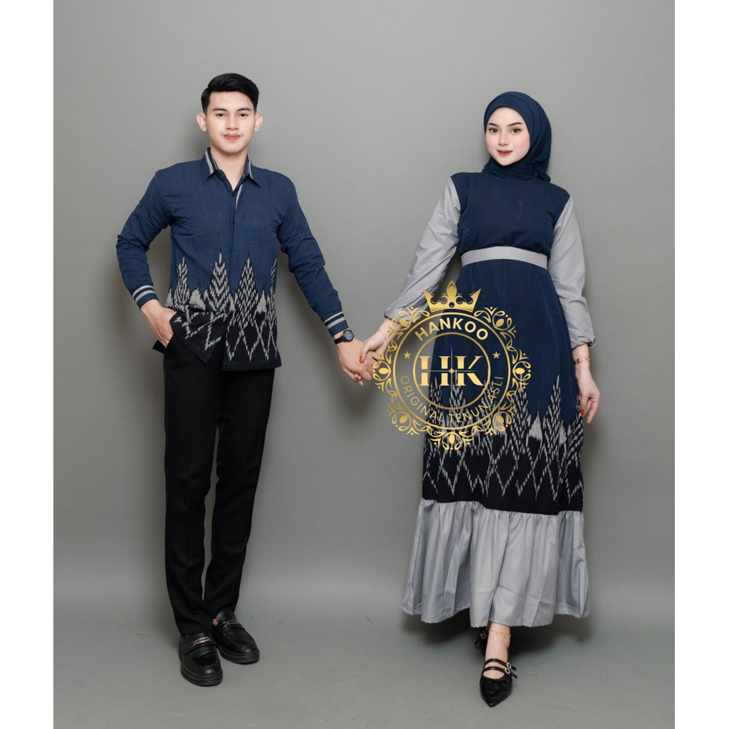 NAVY CEMARA COUPLE WOVEN CLOTHES - COUPLE WOVEN CLOTHES - COUPLE WOVEN CLOTHES สําหรับ WEDDINGS