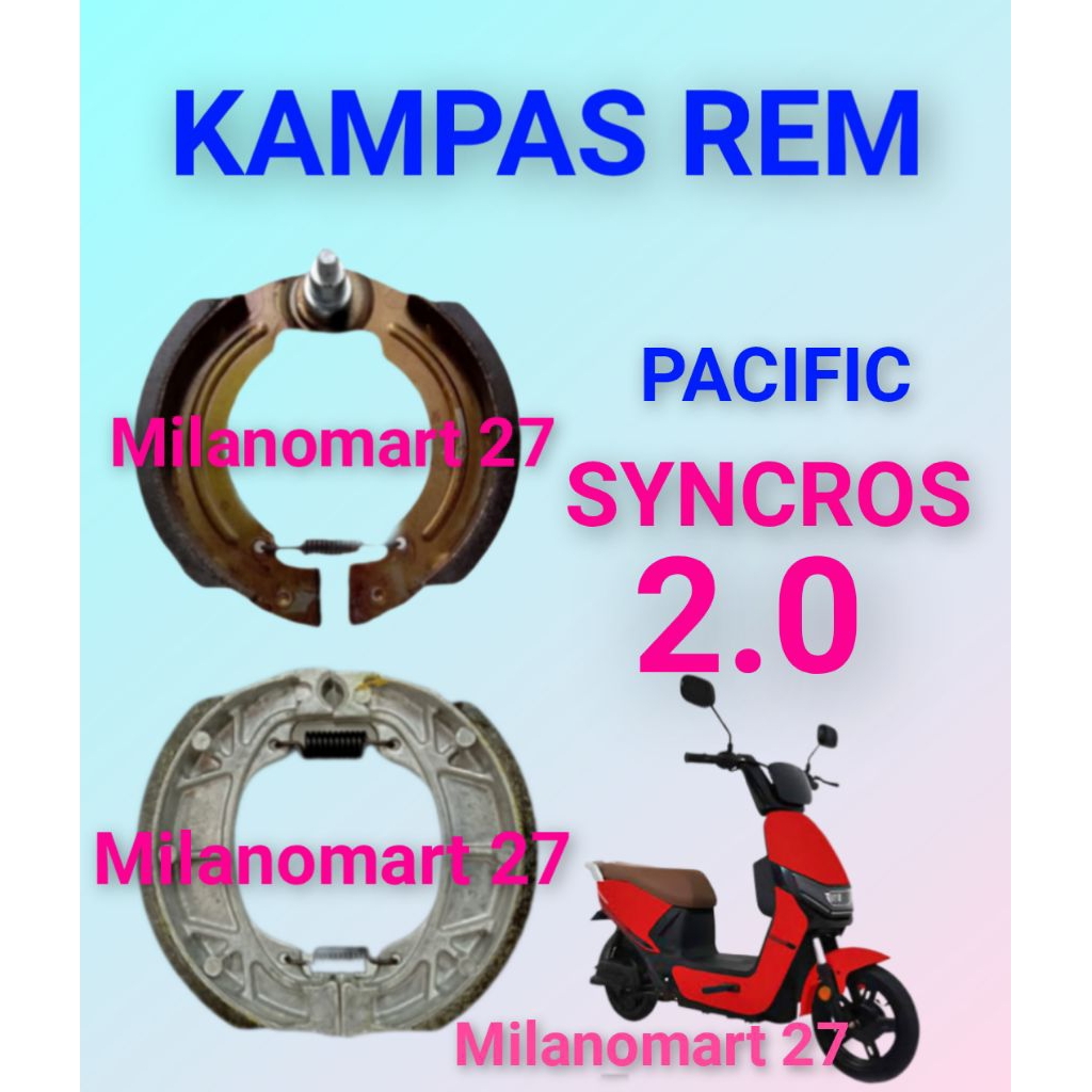 ผ้าเบรคจักรยานไฟฟ้า Pacific Syncros 2.0 Pacific Syncros 2.0 ผ้าเบรคจักรยานไฟฟ้า