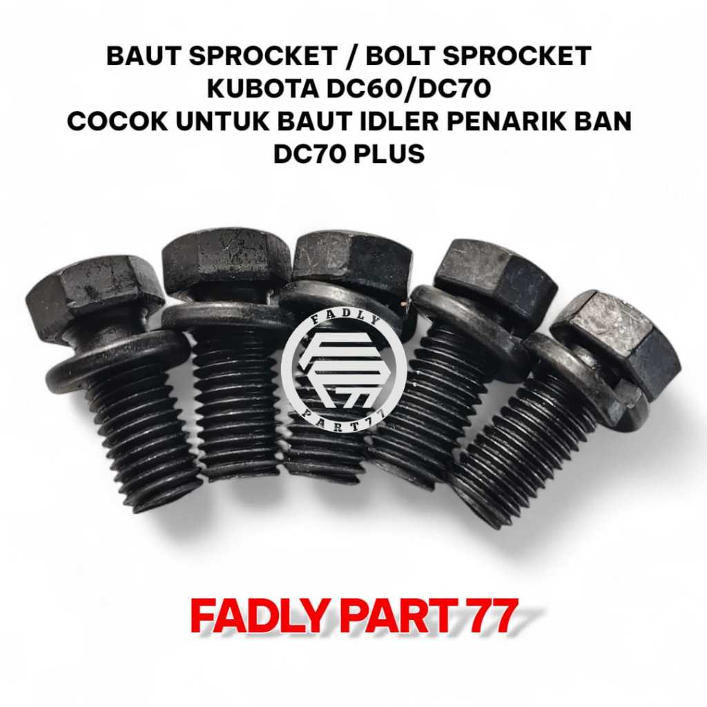 SpROCKET BOLT / SpROCKET BOLT KUBOTA DC60/DC70 SUITABLE สําหรับ DC70 PLUS ยาง PULLER BOLT