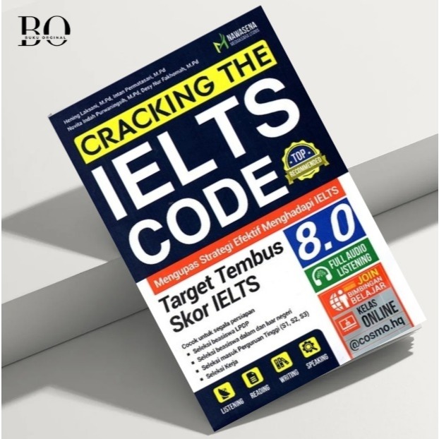 หนังสือแคร็ก The IELTS CODE 8.0 - Nawasena Mediaksara Utama - ห่อฟองฟรี