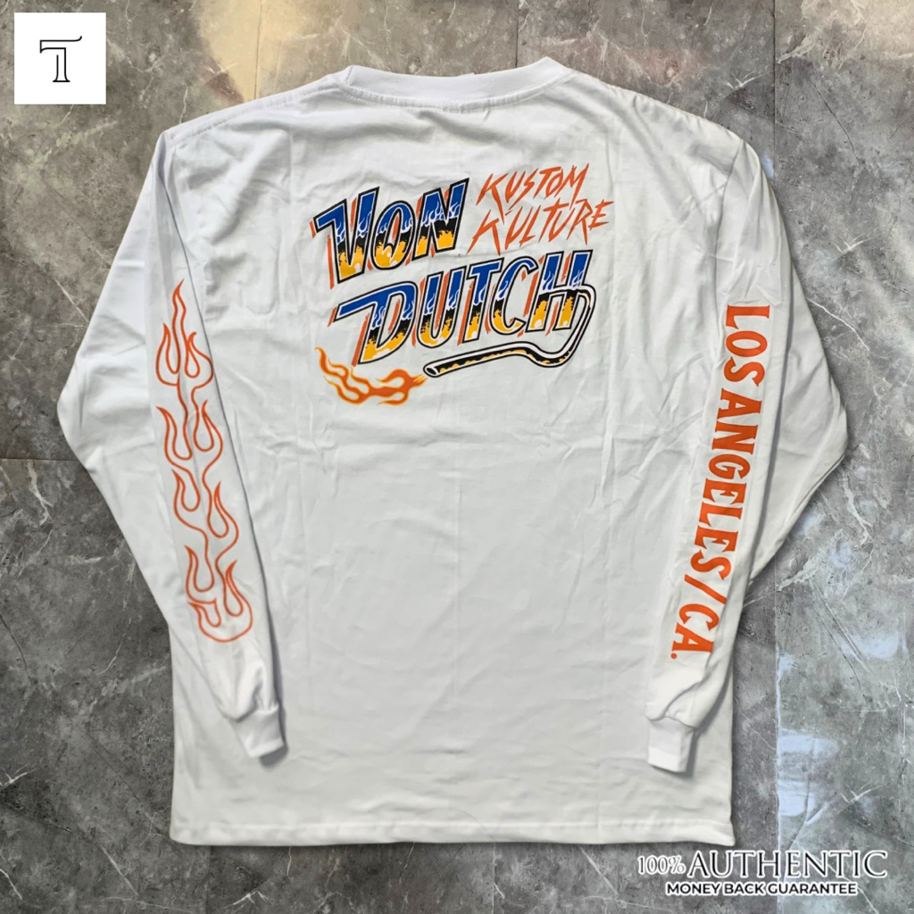 LONGSLEEVE V0NDTCH WHITE MOTIF 02 LA VL-06