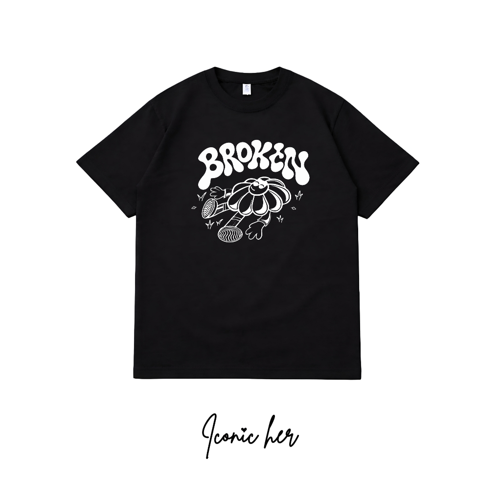 KATUN Iconic Her Womens Premium Cotton Broken T-Shirt