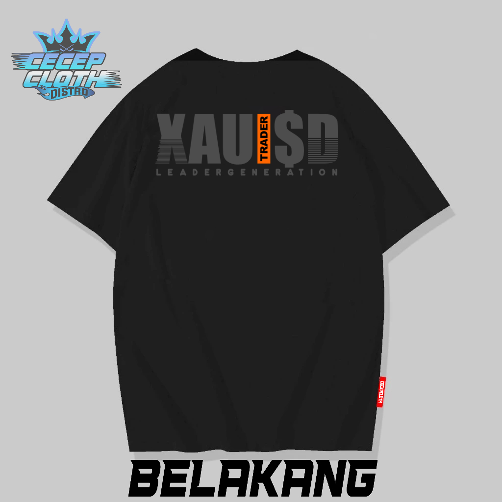 XAUUSD Trader Tshirt ผ้าฝ้าย 100% Combed 24s พรีเมี่ยม