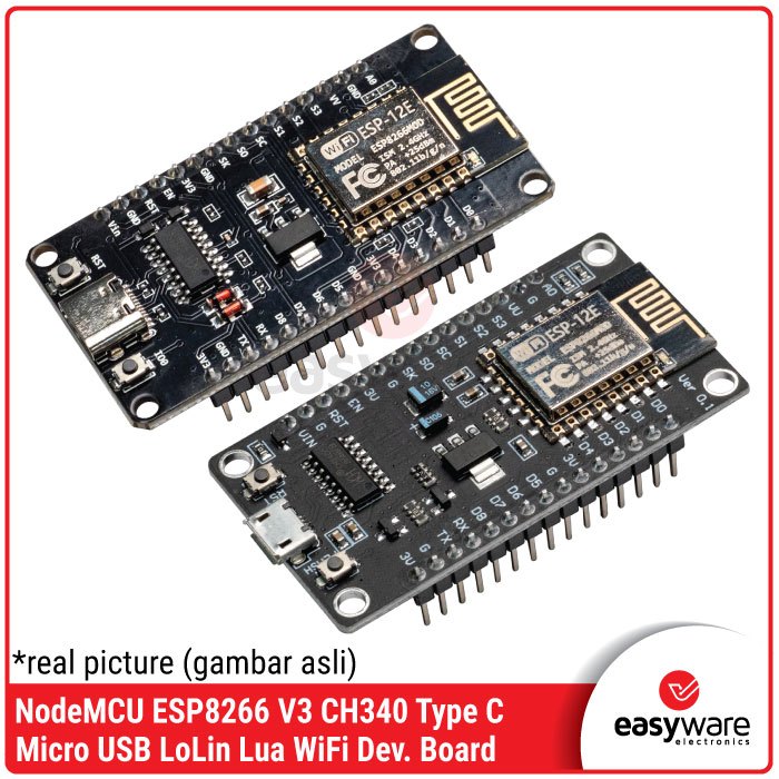 NodeMCU LoLin V3 ESP8266 บอร์ดพัฒนา Micro USB / Type C LoLin Lua WiFi