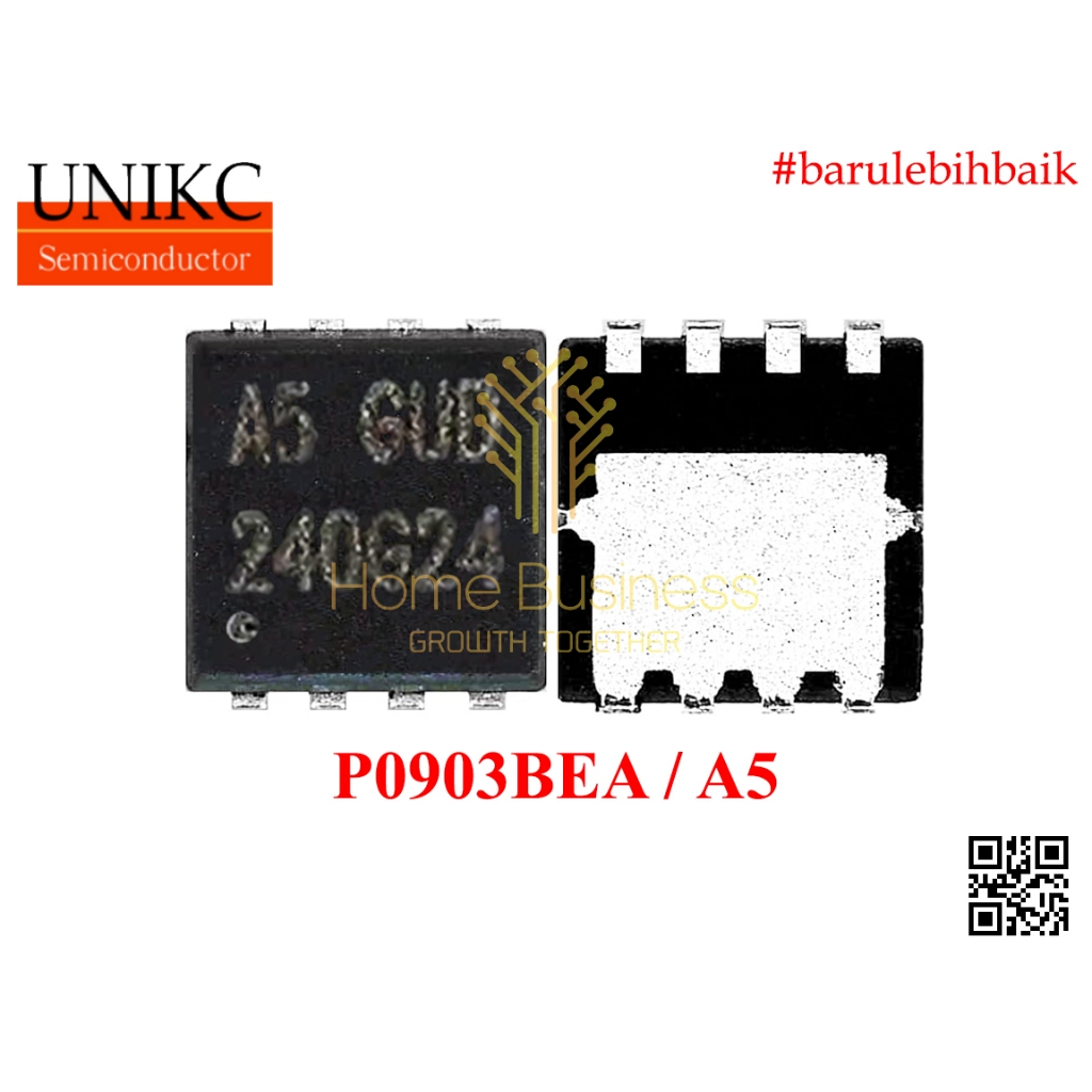 IC MOSFET P0903BEA P0903 0903 A5 GND A5 GNC A5 VNB A5 VNE A5 GNB QFN8 DFN8 N-Channel N-Ch Nch Nch 30