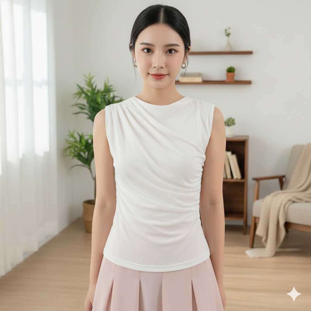 VELORA TOP 6940 | เสื้อแขนกุดผู้หญิง | เสื้อสตรีอินเทรนด์