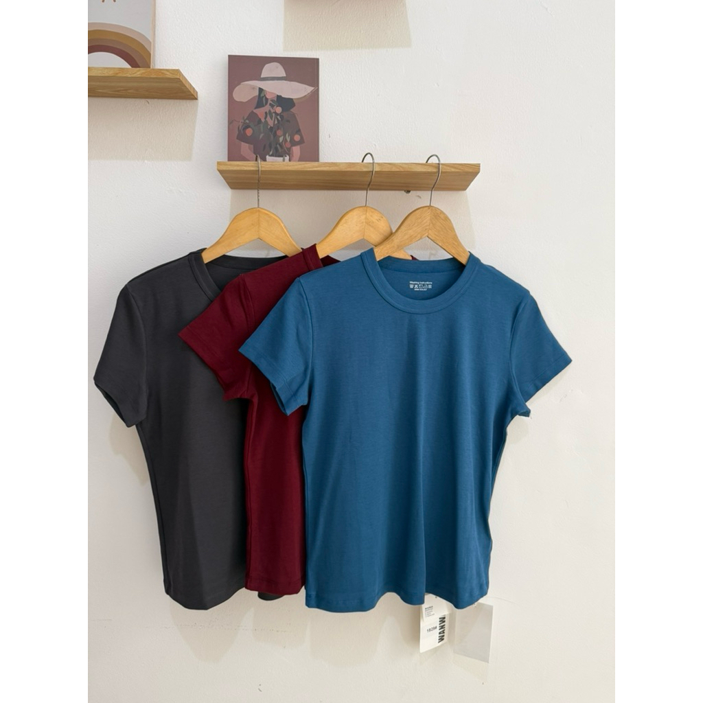 SL426 | เสื้อยืด PLAIN by Wanwan IMPORT BANGKOK | เสื้อยืดผู้หญิง | เสื้อยืด BANGKOK | เสื้อยืดสีพื้