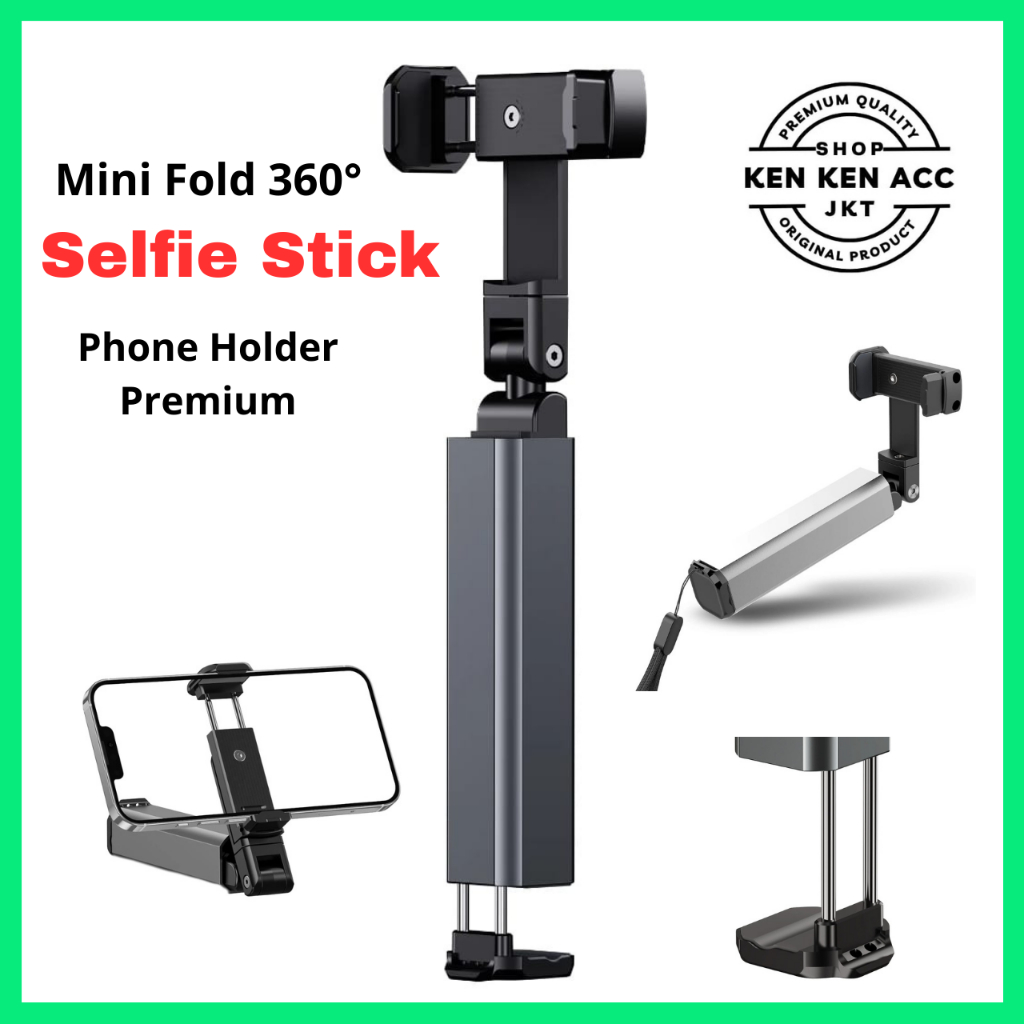 แบบพกพาพับ Mini HP ขาตั้งกล้อง S261 อลูมิเนียม Universal Selfie Stick ที่วางโทรศัพท์สําหรับภาพวิดีโอ