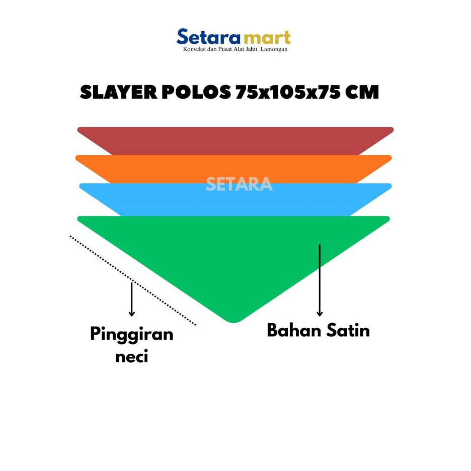 SLAYER หรือ PLAIN TRIANGLE NECK SCARF