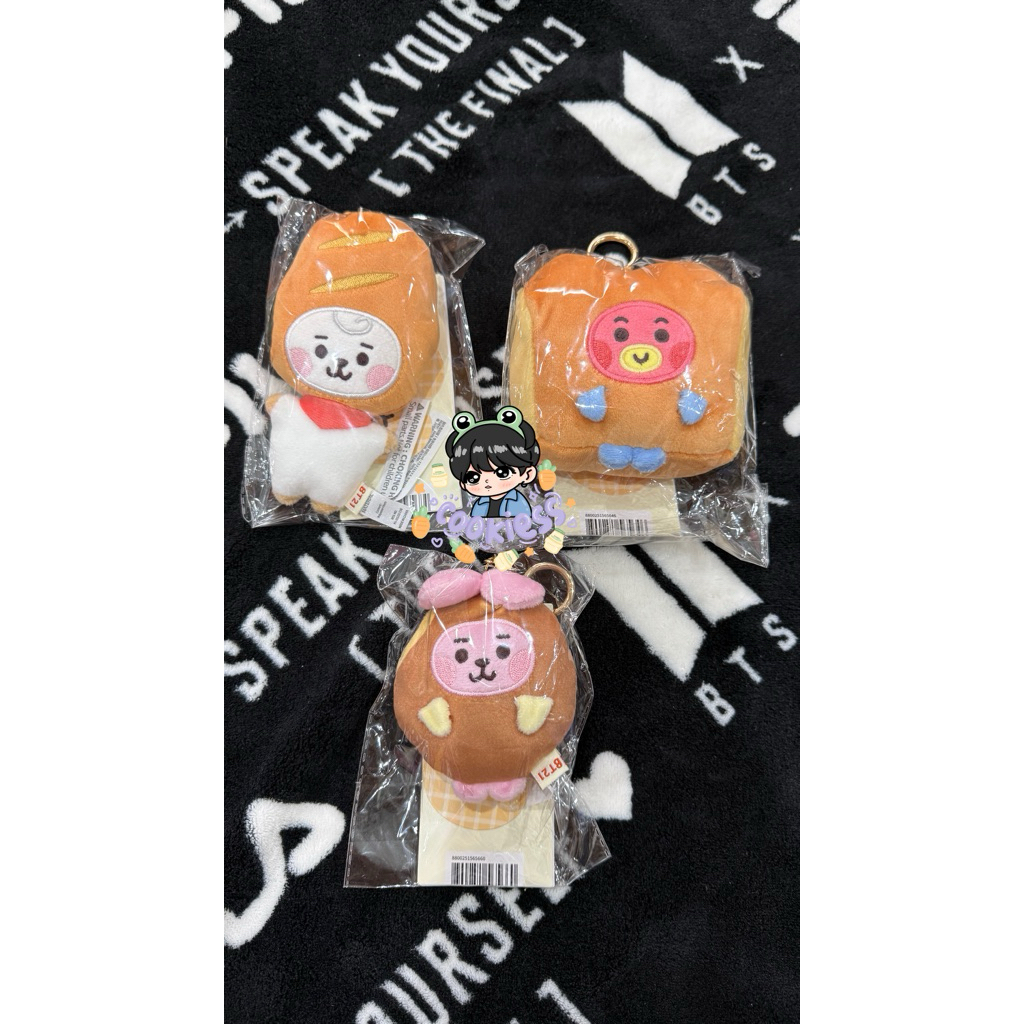 อย่างเป็นทางการ BT21 BABY PLUSH KEYRING BAKERY SHOP ทาทา ทําอาหาร RJ