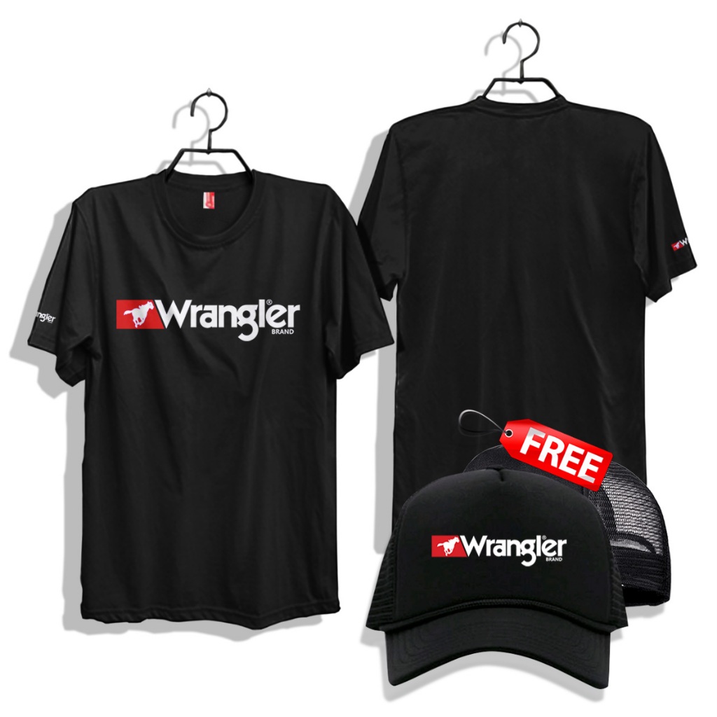 KATUN Wrangler Short Sleeve Regular Fit T-Shirt - Basic Oblong Distro Shirt for Men & Women Made of 