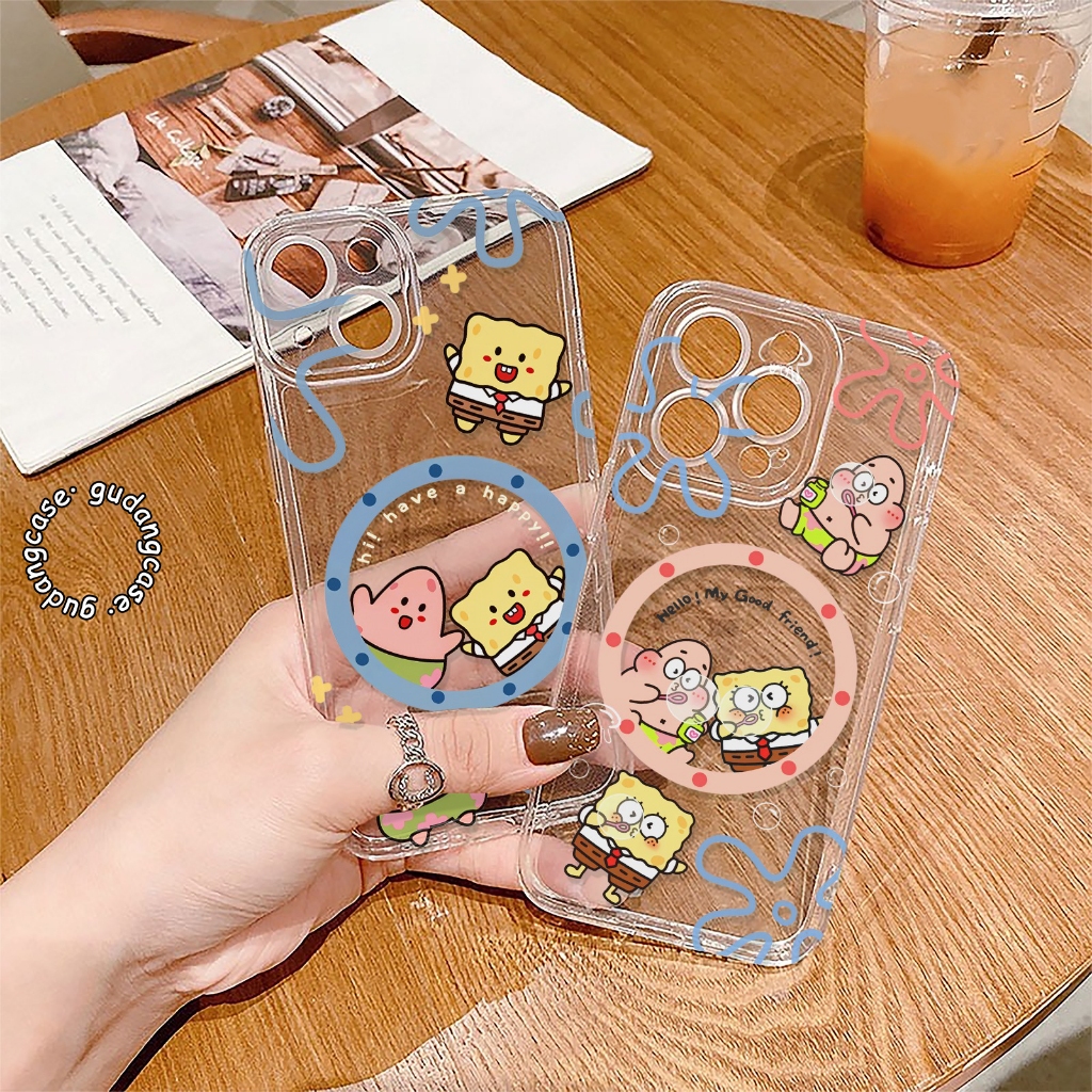 CASE CASING CLEAR CASE MOTIF BEST FRIENDS UNDER THE SEA สําหรับ REDMI A1 A3 A5 4A 5 5A 6A 7 8 8A 9 9
