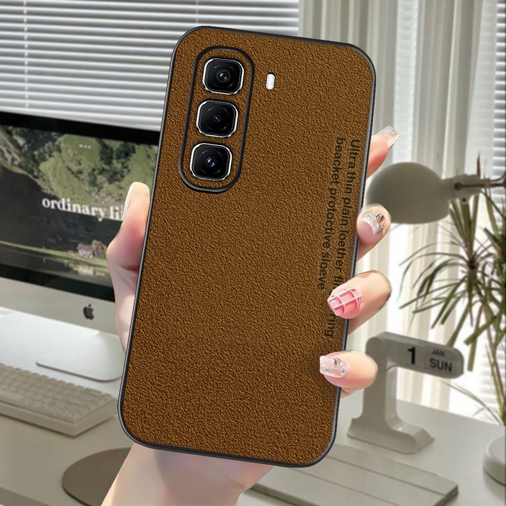 Infinix Hot 50 4G Hot 50 Pro Hot 50 Pro Plus Hot 50i เคสหนังหรูหราบางเฉียบ