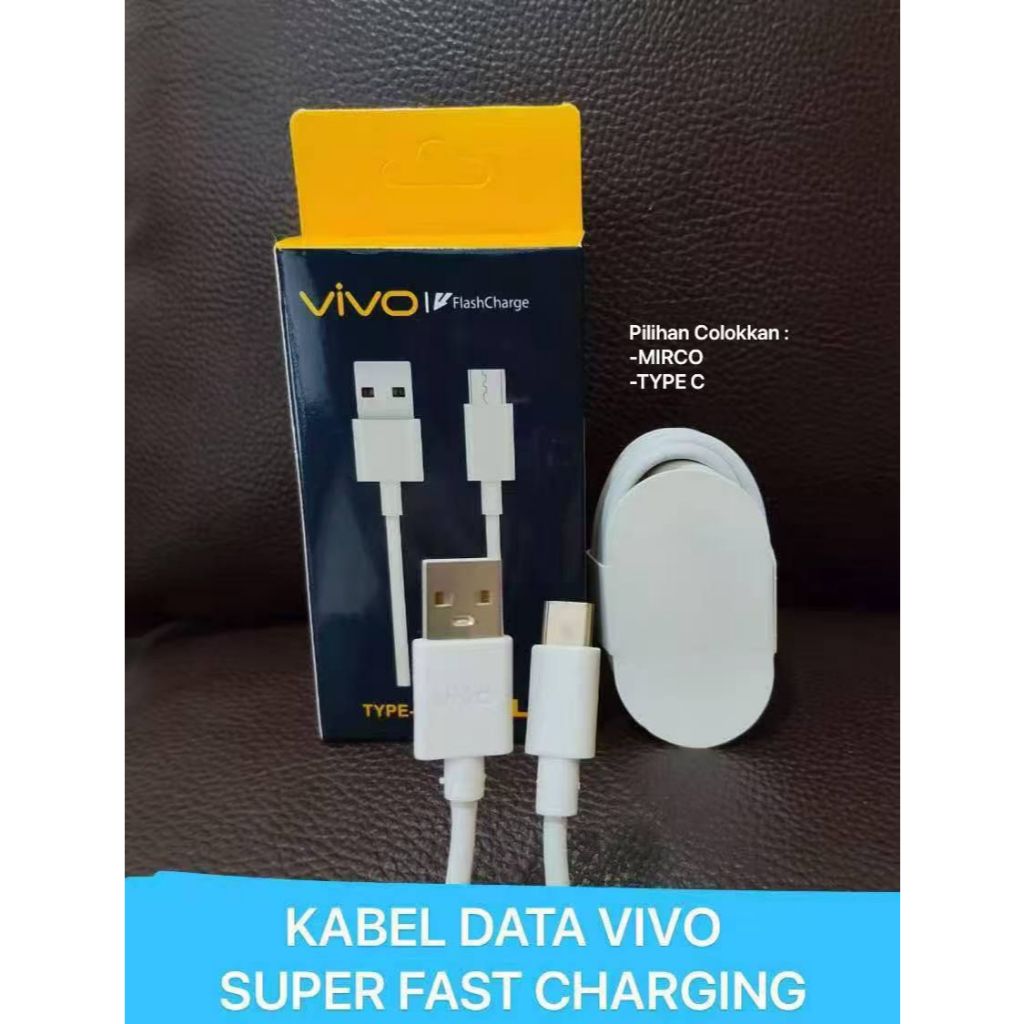 Vivo Flash Charge Usb Type C Data Cable Original 100% V23 5G V25 V30e V40 Lite iQOO Z9 Z9x Z9s T3 T3