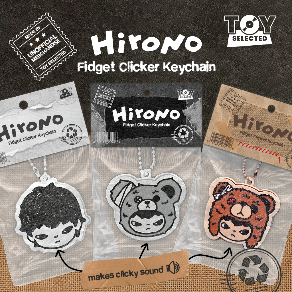 GANTUNGAN [READY] พวงกุญแจ HIRONO Fidget Clicker – HIRONO Clicky Keychain ความเครียด/การป้องกันความว